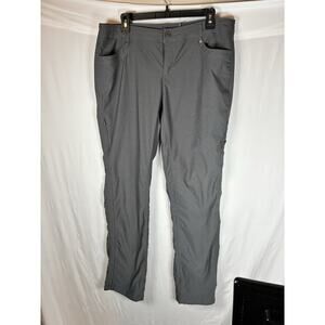 Kuhl Pants Womens 14 Grey Trekr Mid Rise Straight Fit Hiking Climbing Pants